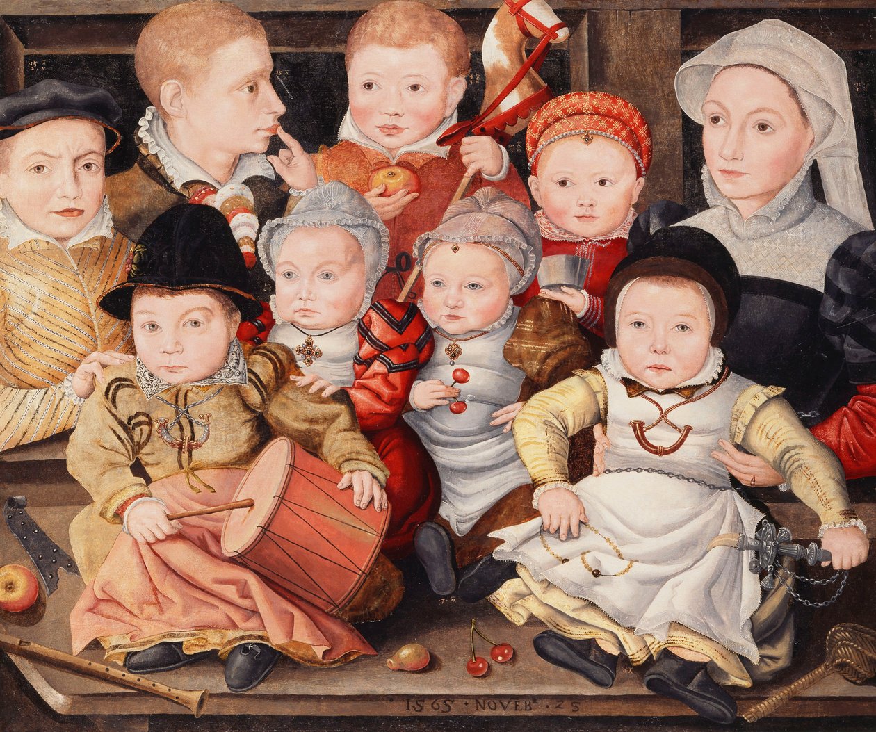 Gruppenporträt von Kindern, 1565 von Ludger Tom the Younger Ring