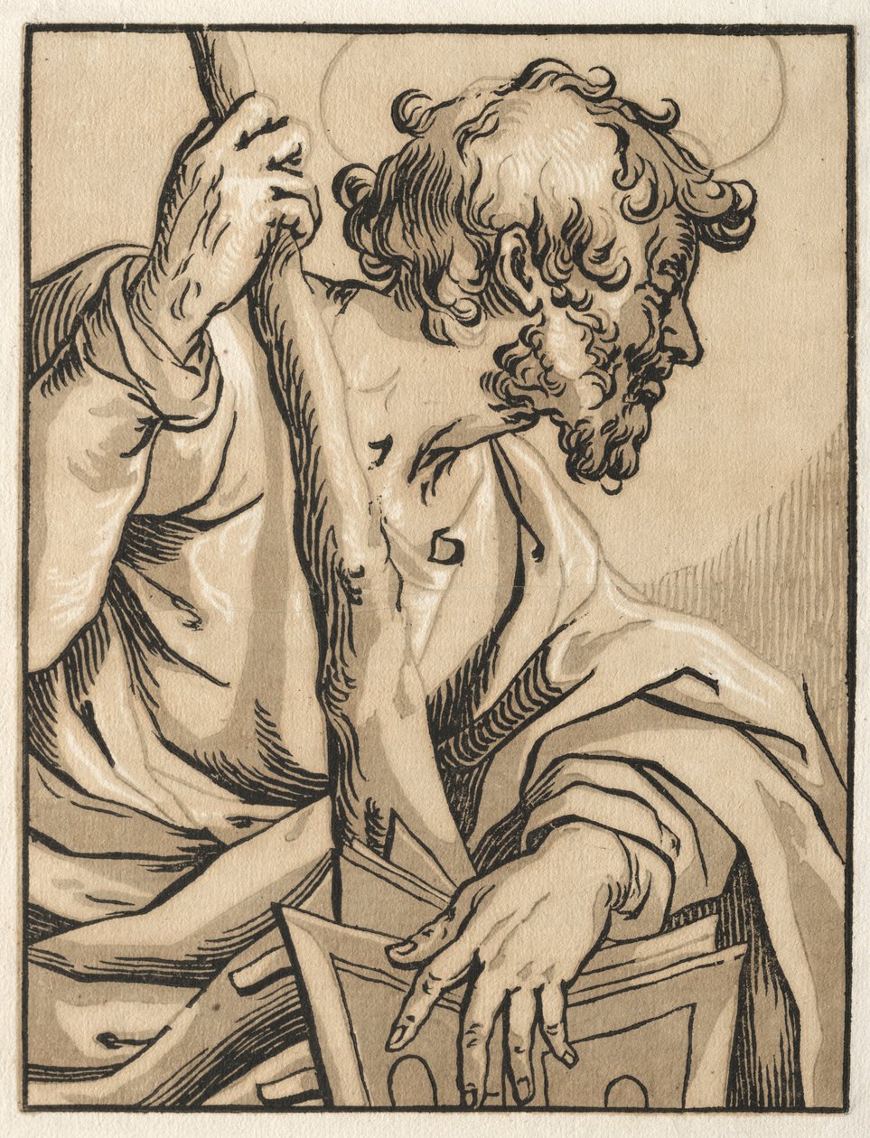 Christus und die Apostel: St. Judas Thaddäus mit der Keule, 1600er von Ludolph Büsinck