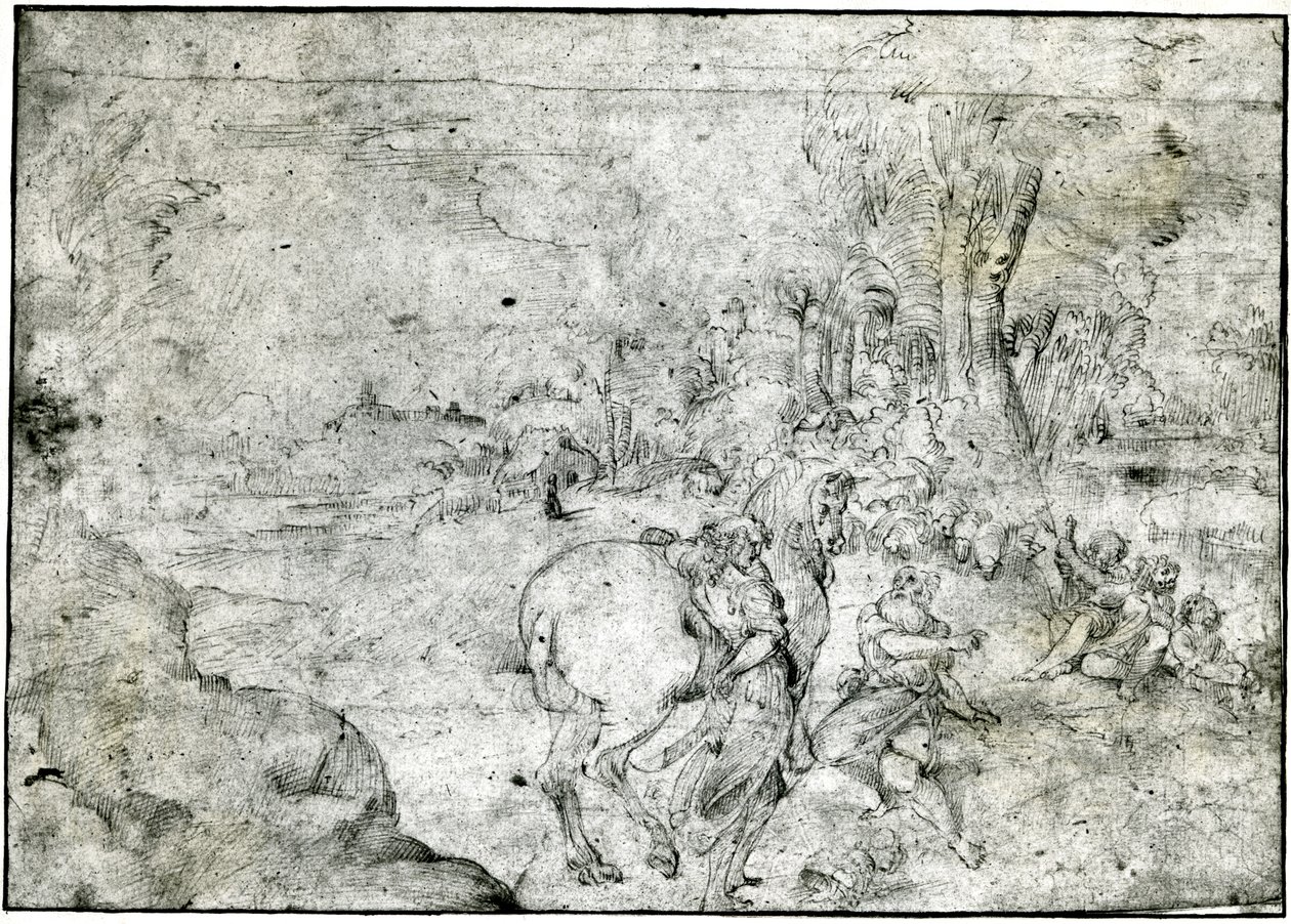 Erminia und die Hirten von Ludovico Carracci