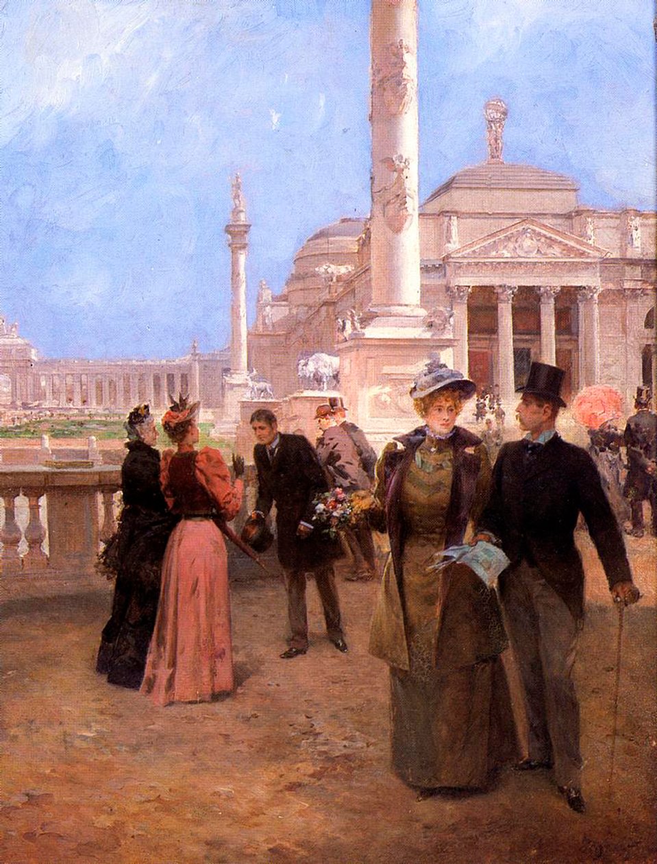 Die Große Plaza, Weltausstellung von Chicago, ca. 1893 von Ludovico Marchetti
