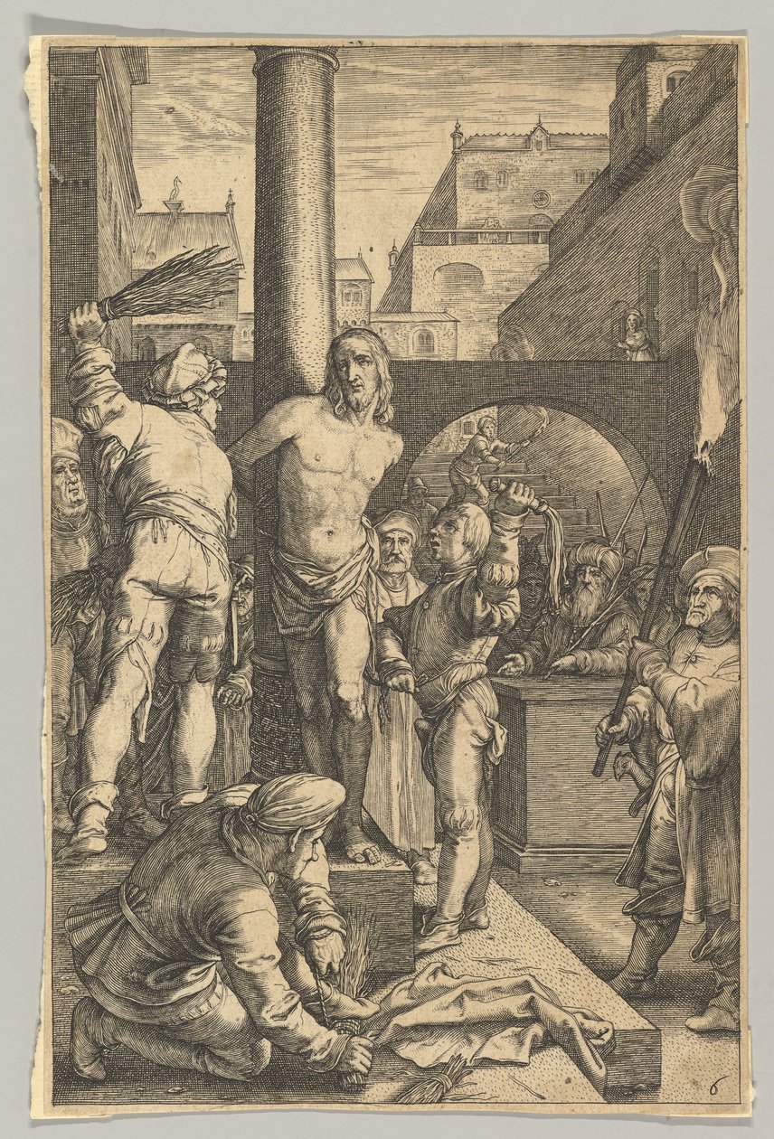 Die Geißelung, aus Die Passion Christi, ca. 1623 von Ludovicus Siceram