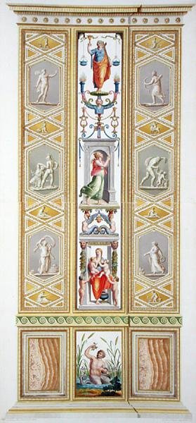 Tafel aus der Raphael-Loggia im Vatikan, aus 