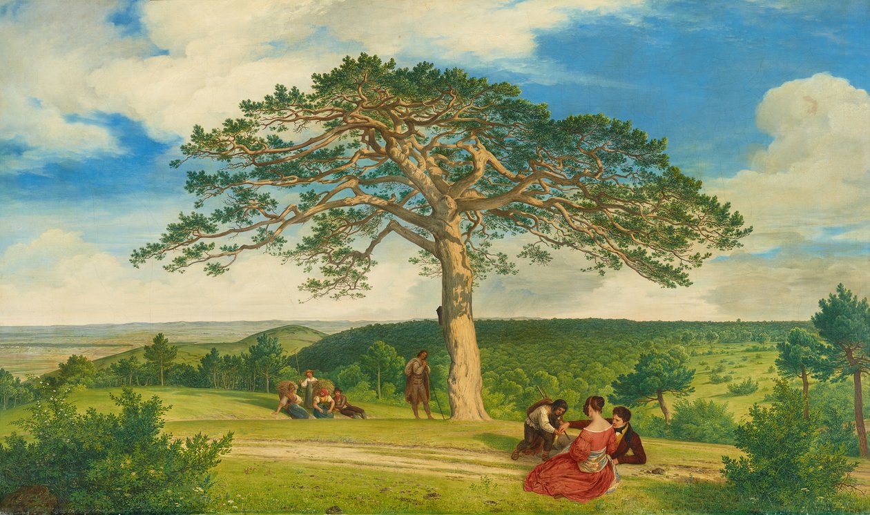 Die Breite Föhre nächst der Brühl bei Mödling von Ludwig Ferdinand Schnorr von Carolsfeld