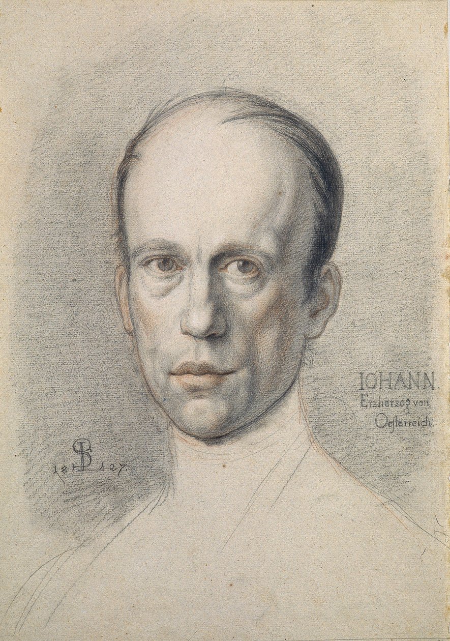 Porträt von Erzherzog Johann von Österreich, von Schnorr von Carolsfeld, Ludwig Ferdinand von Ludwig Ferdinand Schnorr von Carolsfeld
