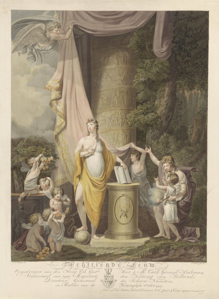 Allegorie auf das vergangene achtzehnte Jahrhundert von Ludwig Gottlieb Portman
