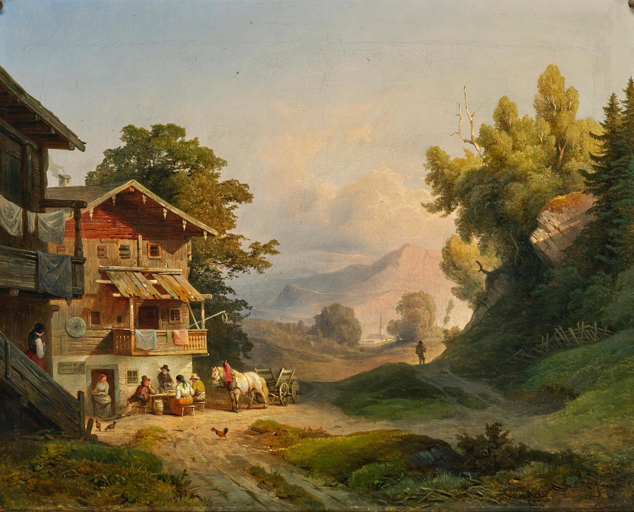 Ludwig Schuster Mittagsruhe 1852 von Ludwig Schuster