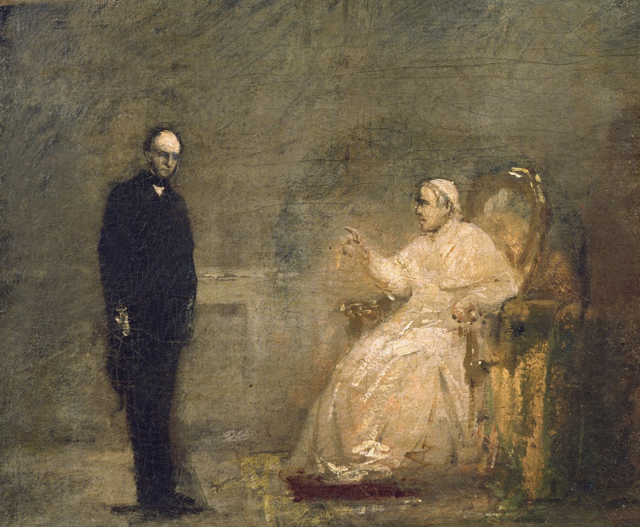 Papst Pius IX. und ein Vertreter des Risorgimento von Luigi Galli