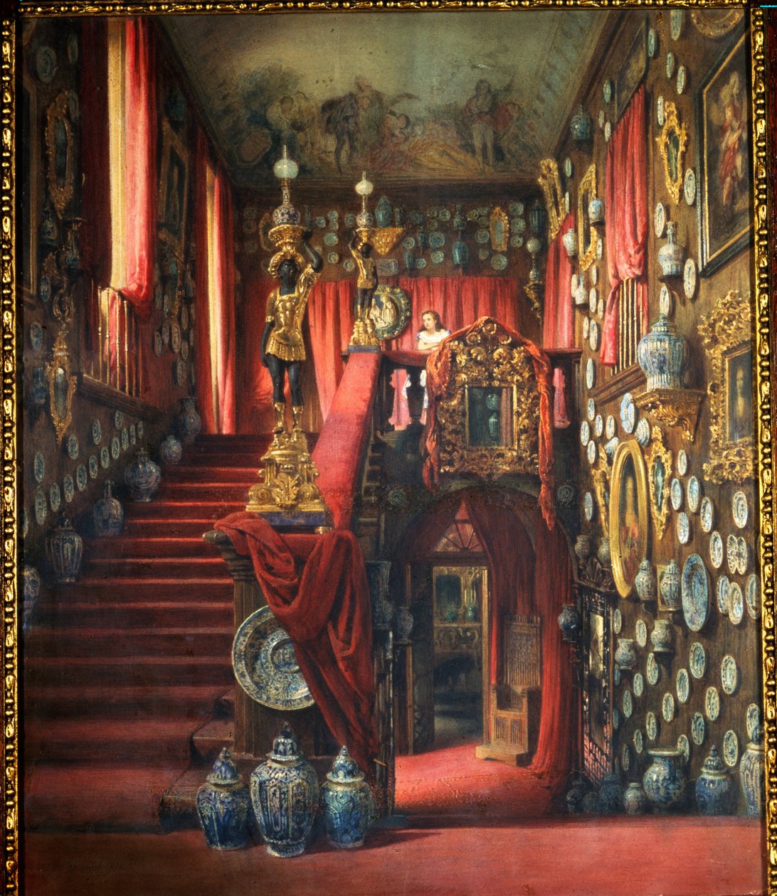 Die Treppe des Hauses von Baron Alexander von Stieglitz in Sankt Petersburg von Luigi Premazzi