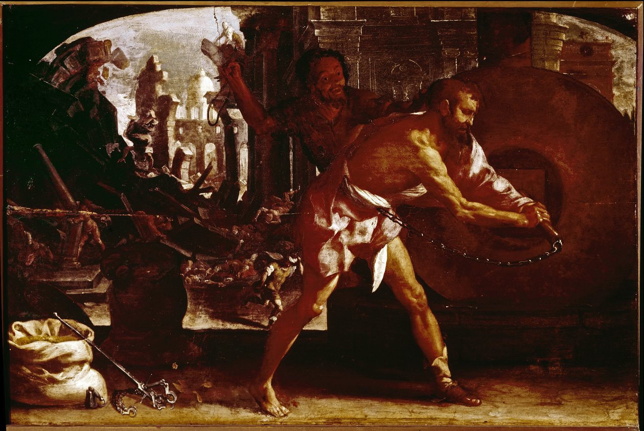 Samson und der Mühlstein (ca. 1650) von Luigi Miradori
