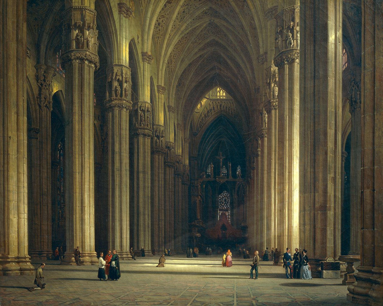 Innenraum des Mailänder Doms von Luigi Bisi