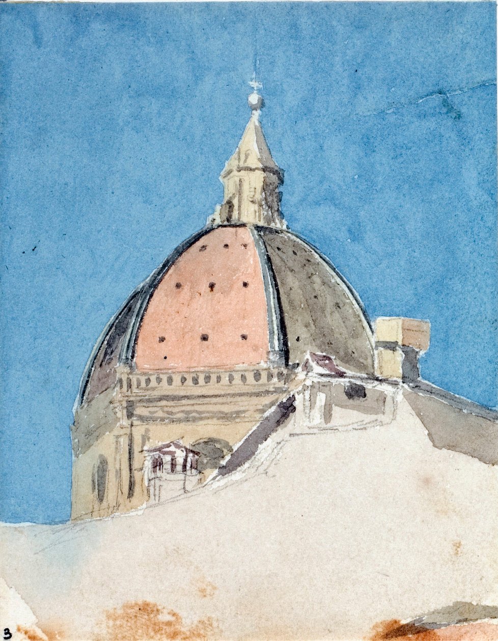 Kuppel der Kirche Santa Maria del Fiore, Florenz (Aquarell) von Luigi Garibbo