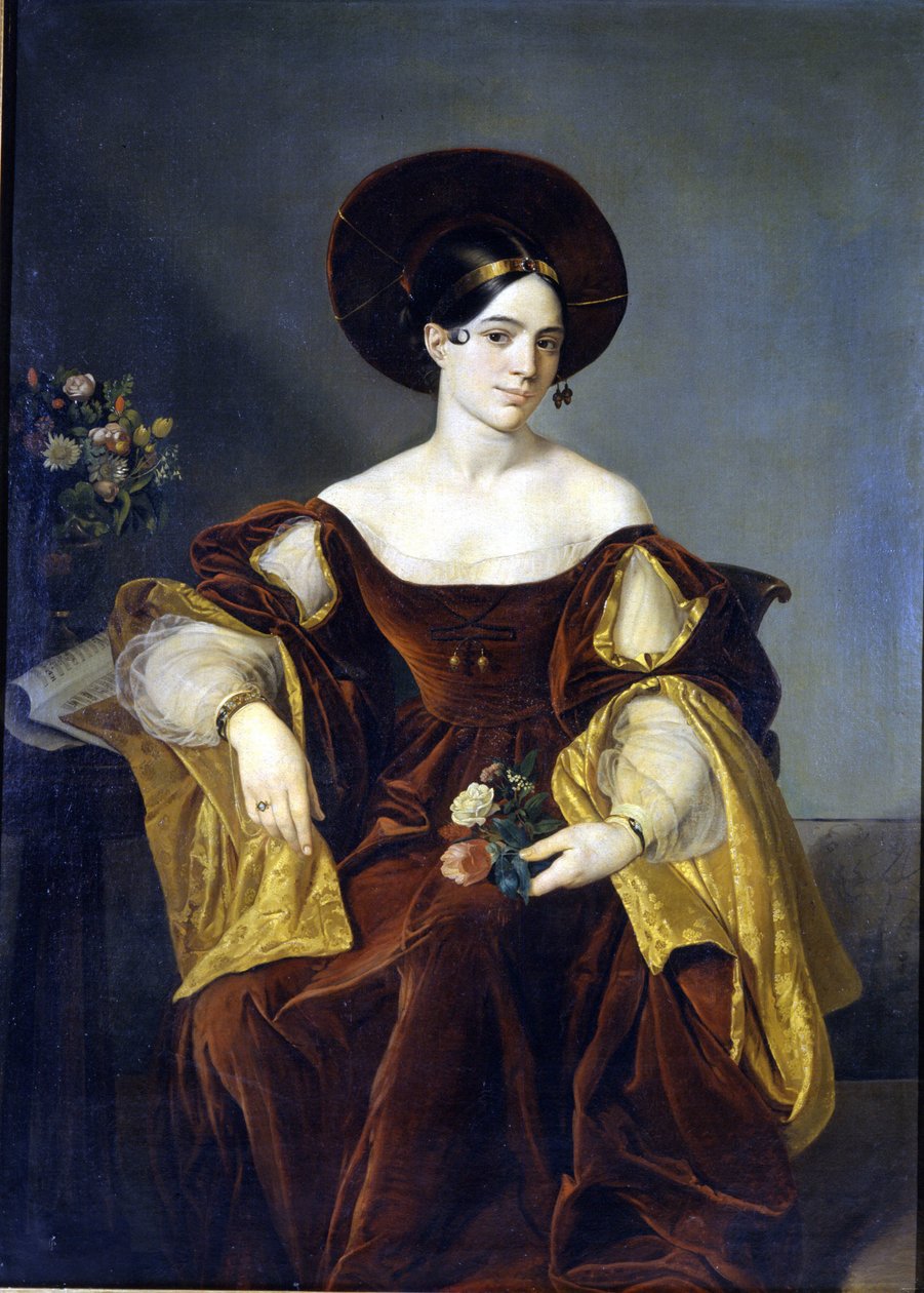 Maria de la Felicidad Malibran (1808-1836) Gemälde von Luigi Pedrazzi. Museo della Scala in Mailand von Luigi Pedrazzi