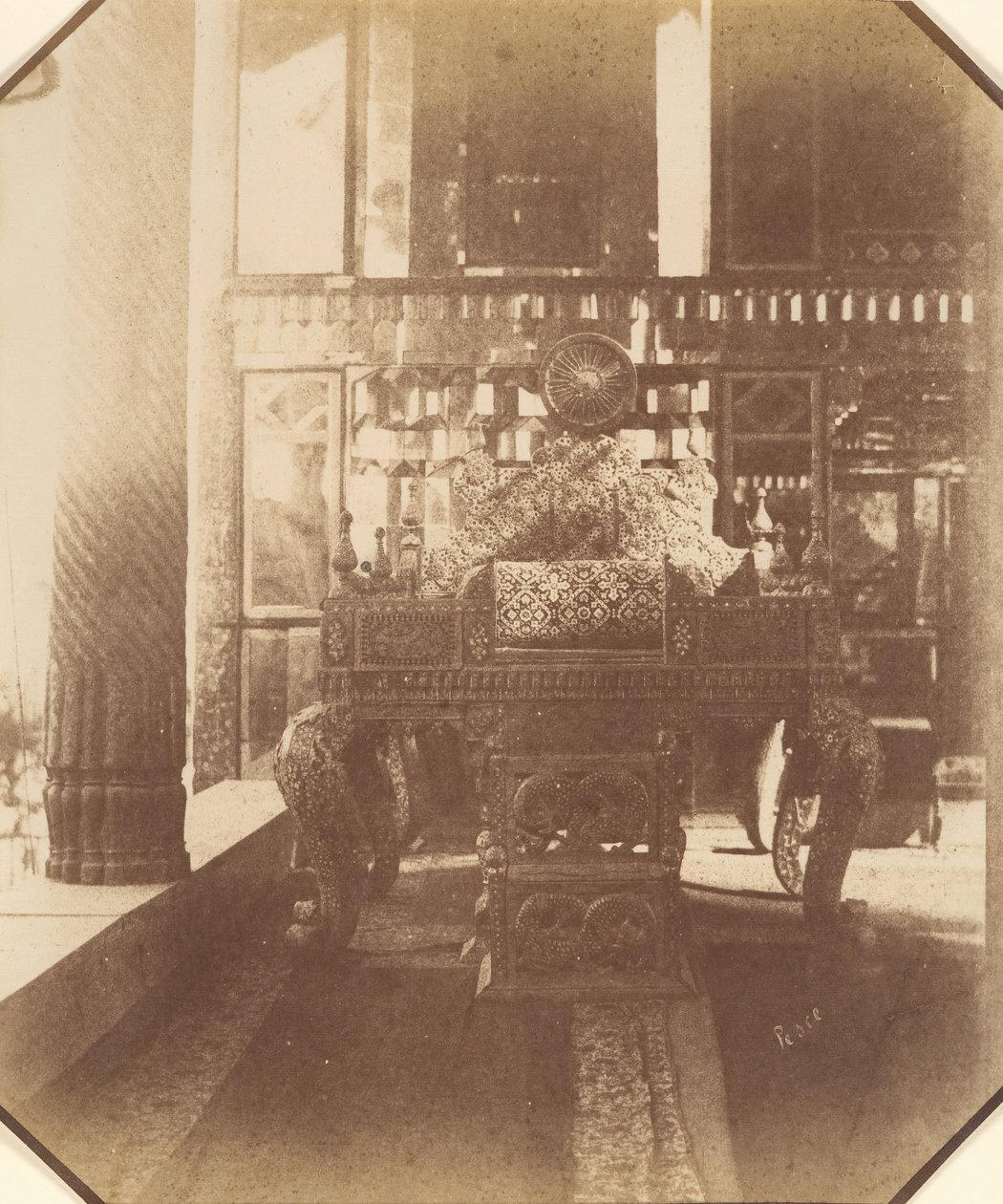 [Golestan, Der Pfauenthron, Teheran, Iran] Takht-I Taous, 1840er-60er von Luigi Pesce