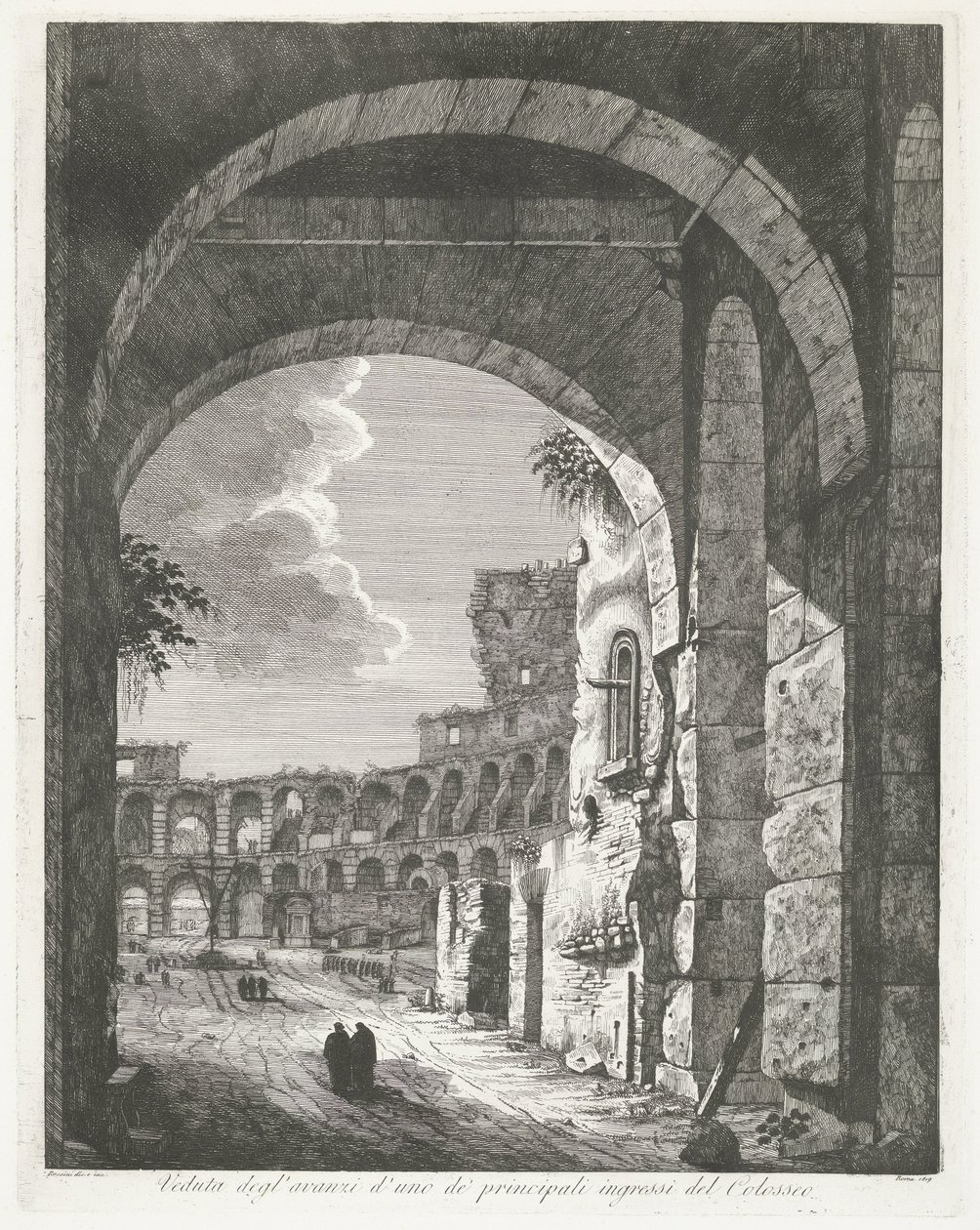 Das Kolosseum in Rom von Luigi Rossini