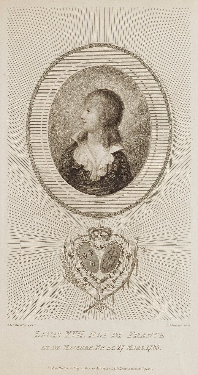 Louis XVII, König von Frankreich von Luigi Schiavonetti