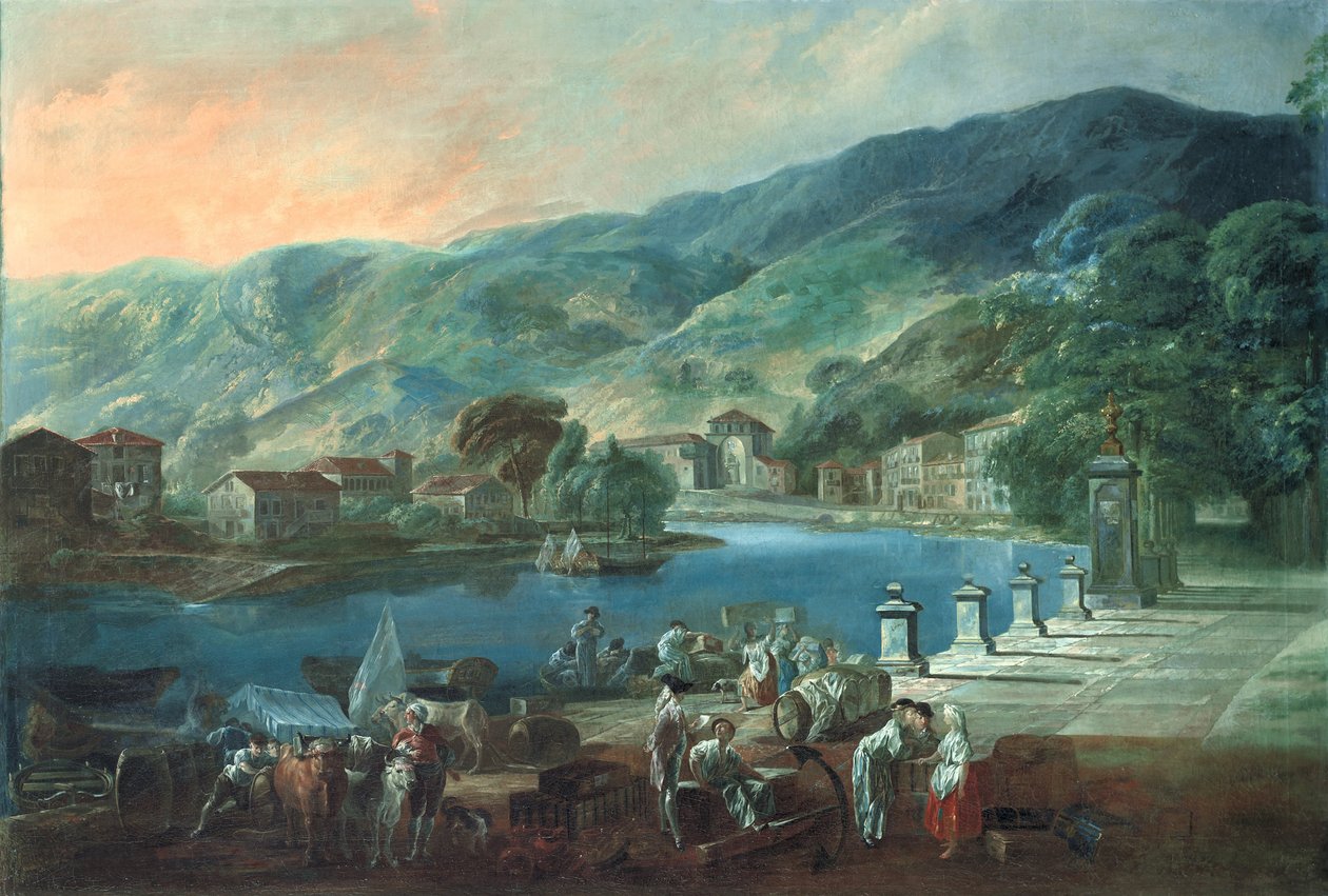 Ansicht von El Arenal in Bilbao von Luis Paret y Alcazar