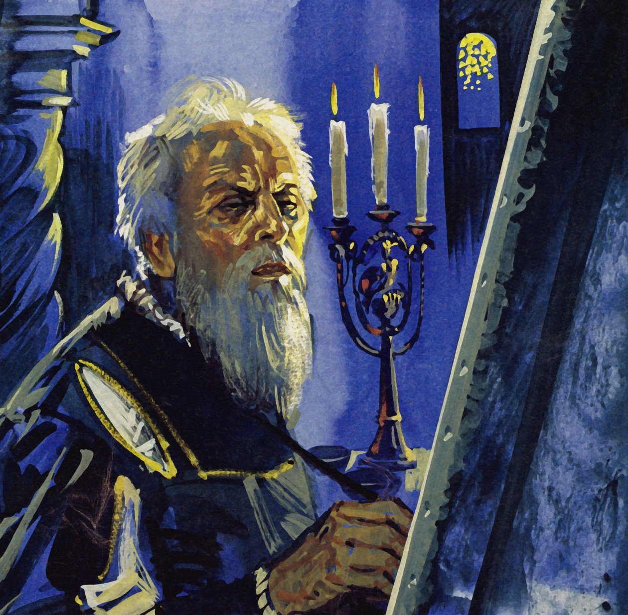 Im Alter von 75 Jahren litt Tizian an nachlassendem Sehvermögen von Luis Arcas Brauner