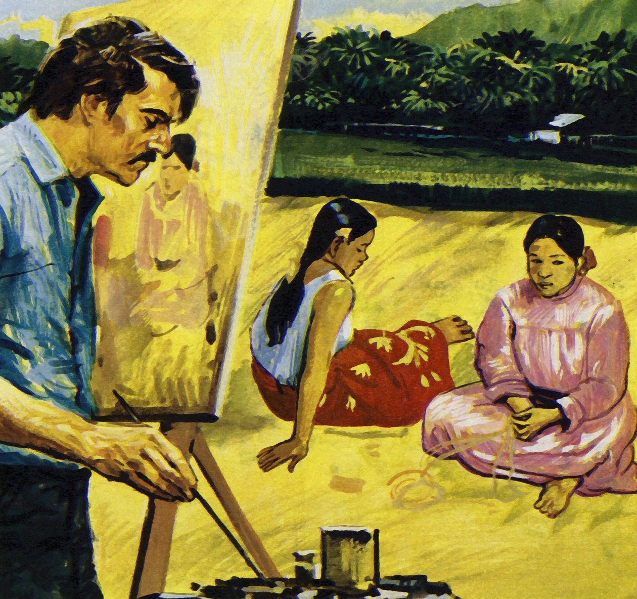 Gauguin malte einheimische Mädchen in Tahiti von Luis Arcas Brauner