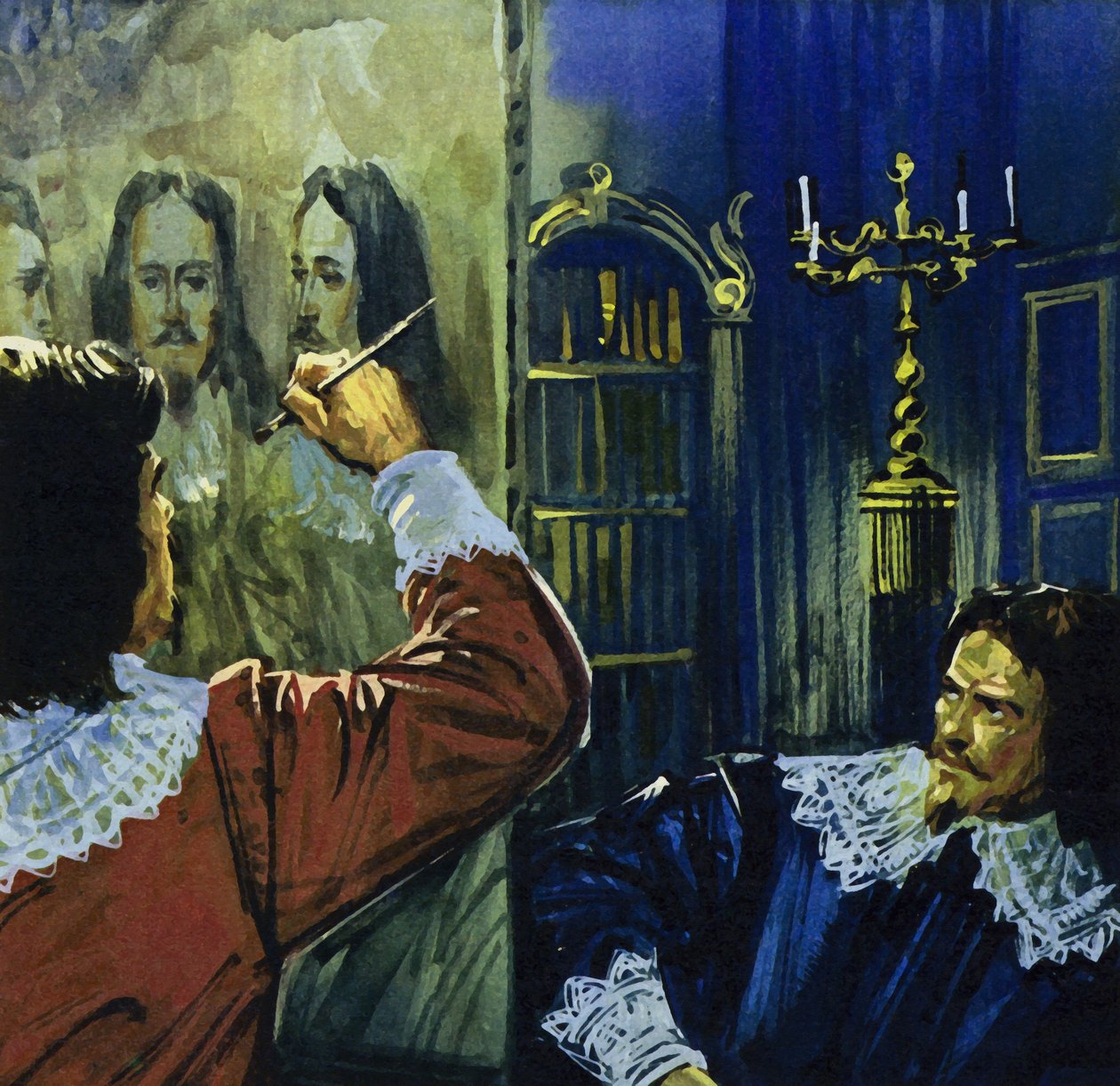 König Karl I. lud Van Dyck nach England ein, um sein Porträt zu malen von Luis Arcas Brauner