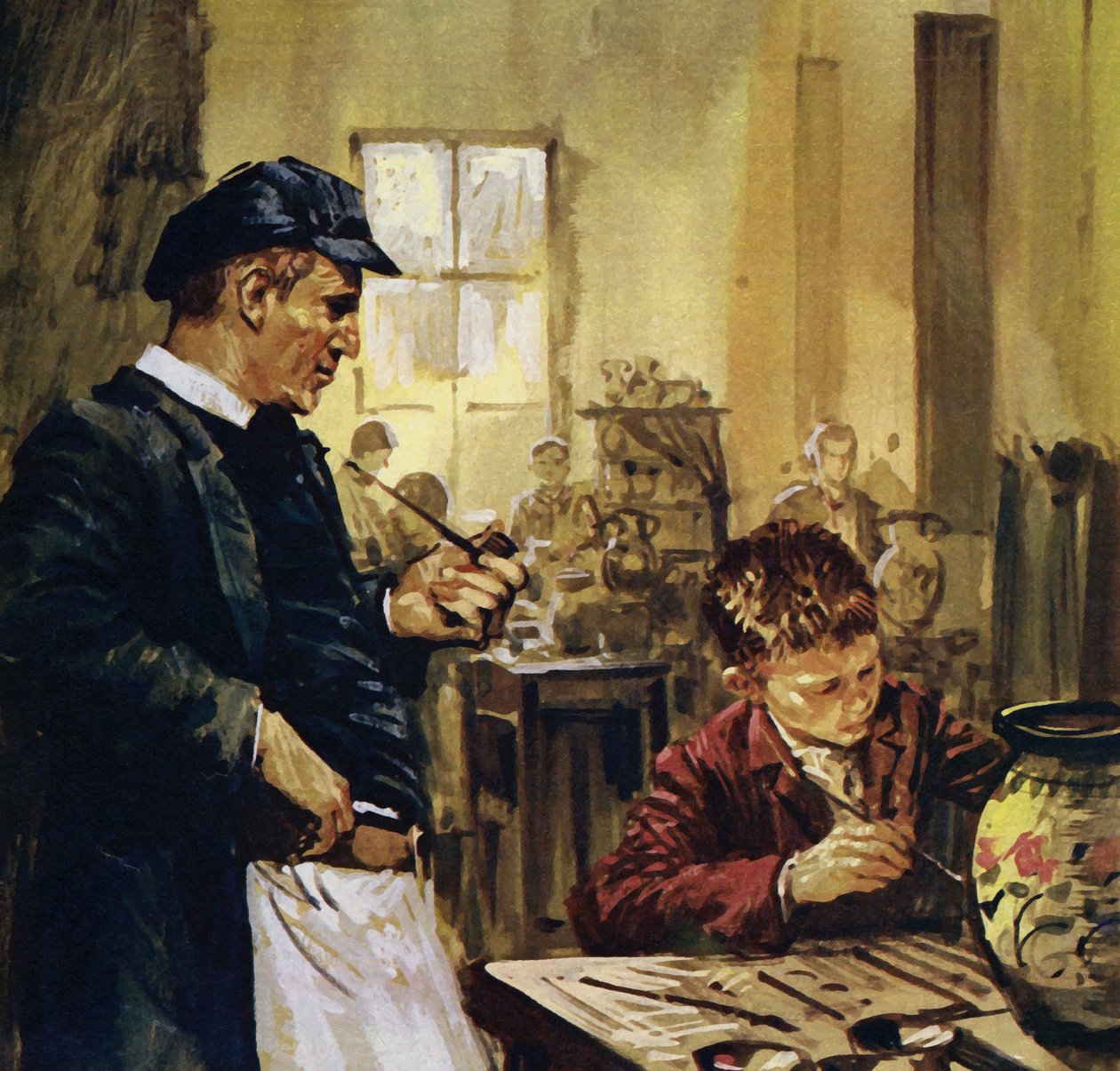 Pierre Auguste Renoir arbeitete als Kind in einer Porzellanfabrik von Luis Arcas Brauner
