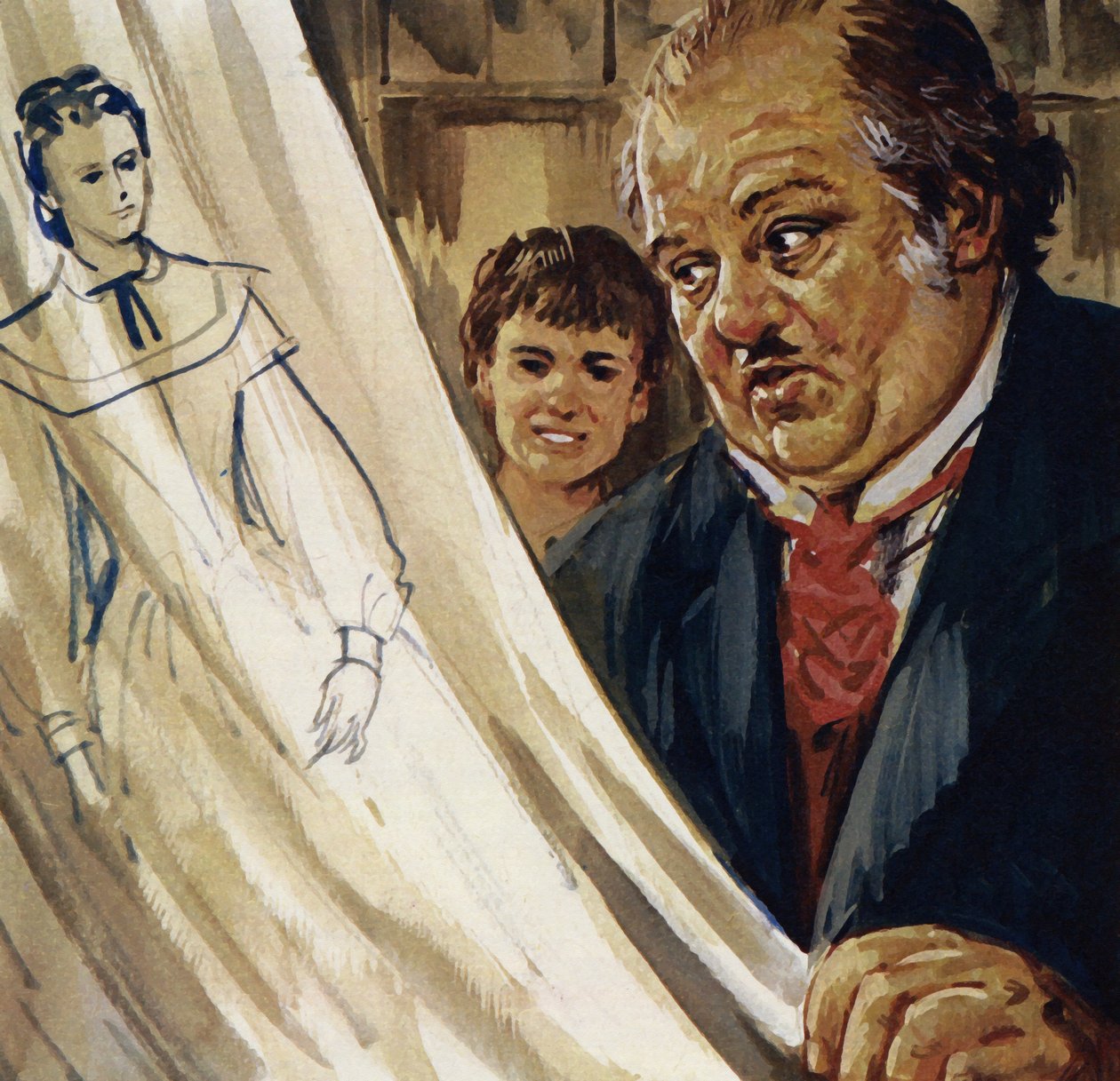 Renoir entwickelte eine erstaunliche Fähigkeit zu zeichnen von Luis Arcas Brauner