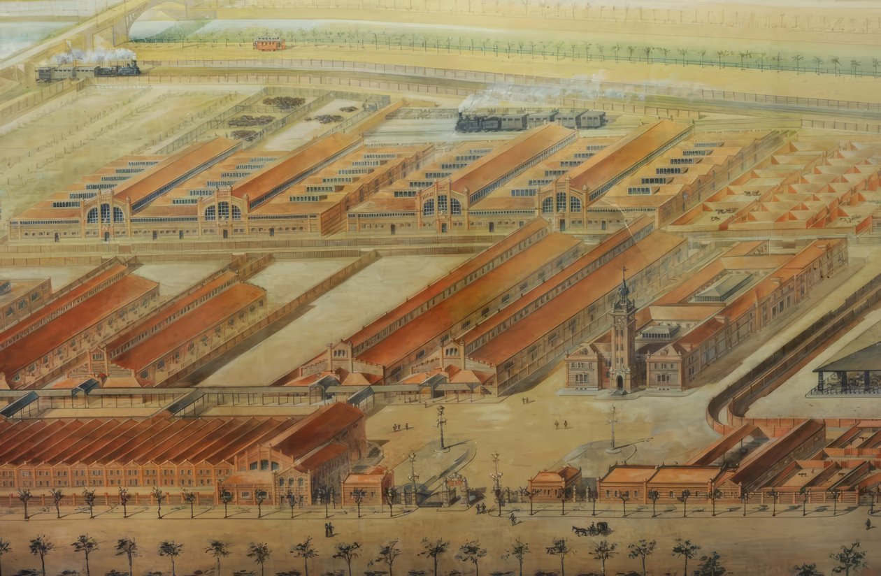 Schlachthof und Viehmarkt von Luis Bellido y González