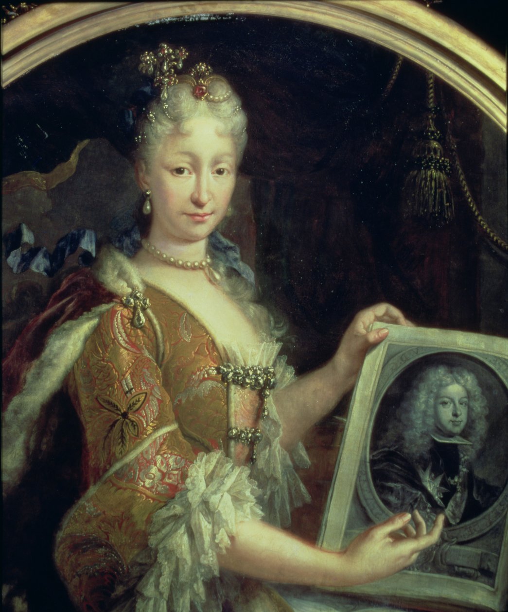 Porträt von Elisabeth Farnese (1692-1766), zweite Frau von Philipp V. von Spanien von Luis Egidio Melendez