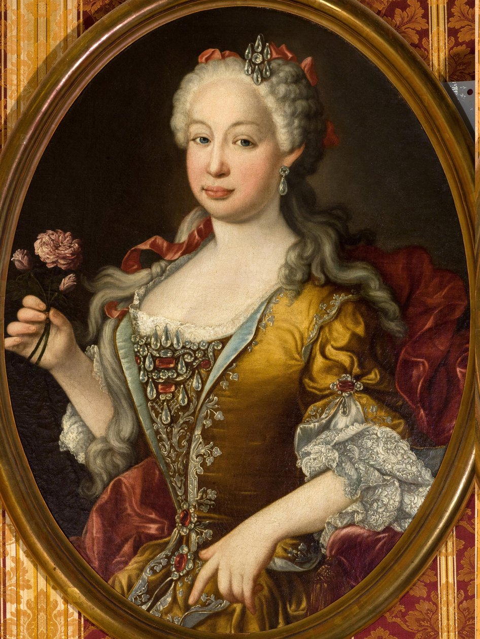 Porträt der Infantin Barbara von Portugal von Luis Egidio Melendez