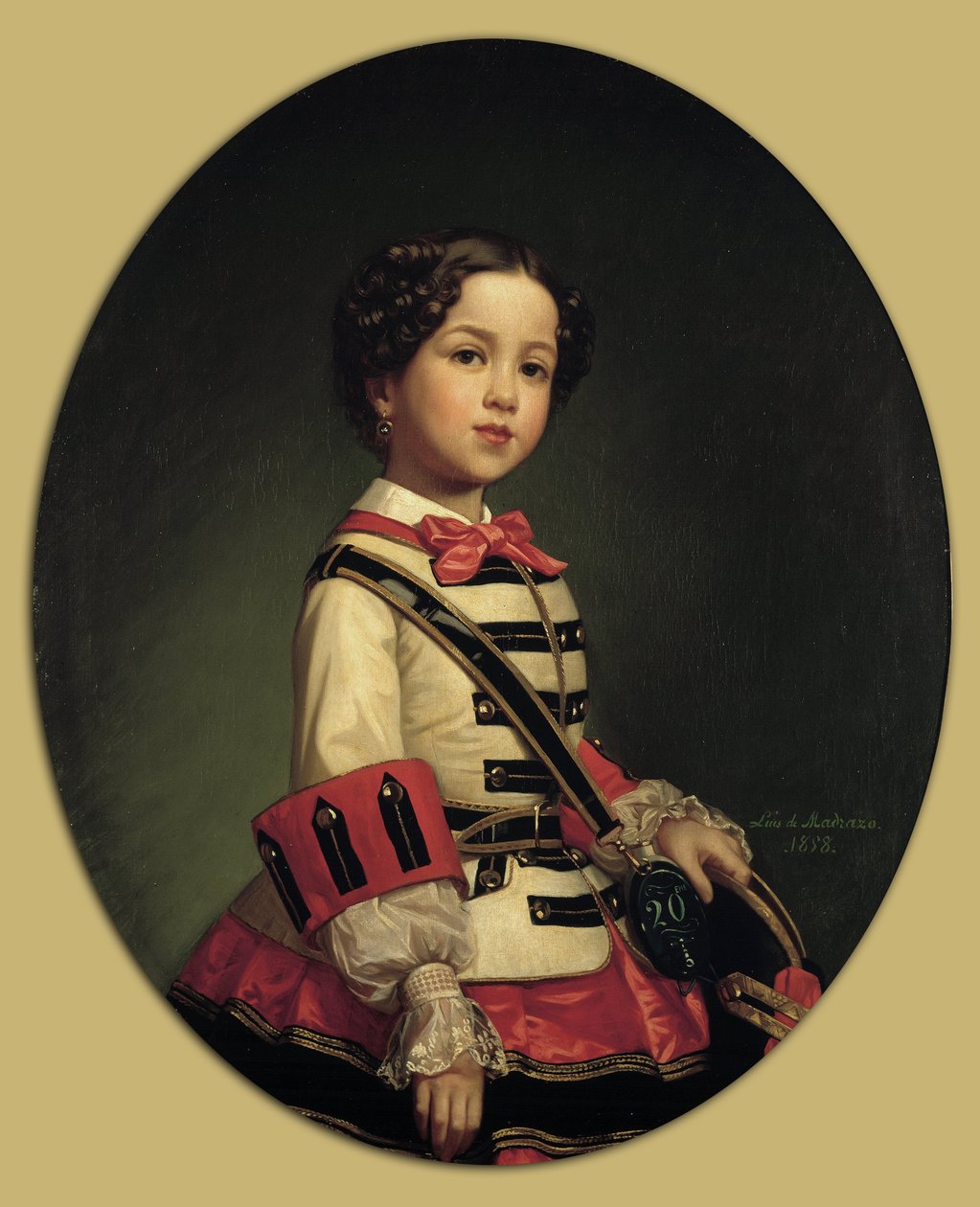 Cristina de Roncali y Gaviria, die kleine Markgräfin von Roncali von Luis de Madrazo