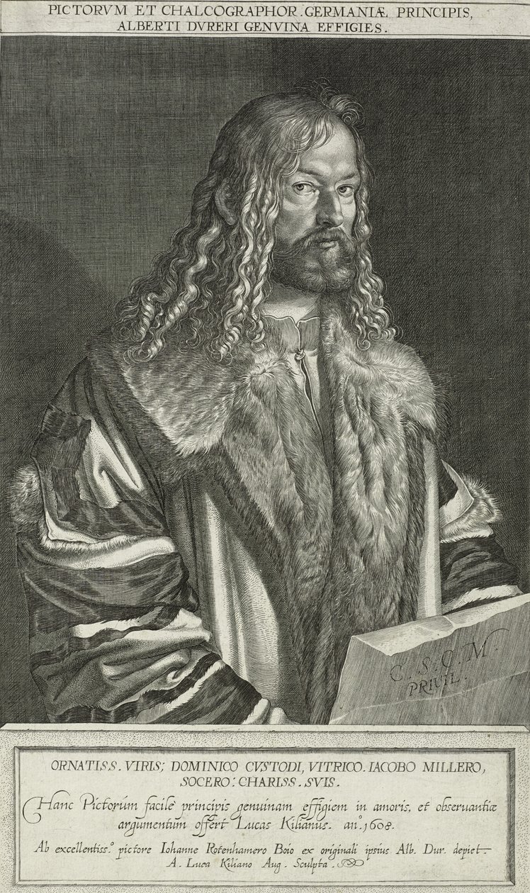 Porträt von Albrecht Dürer von Lukas Kilian