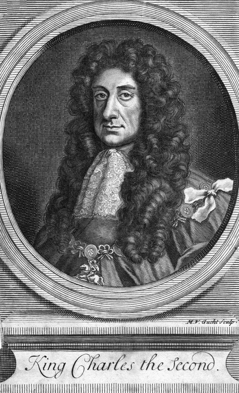 Karl II., König von England, Schottland und Irland, 1818 von MV Gucht
