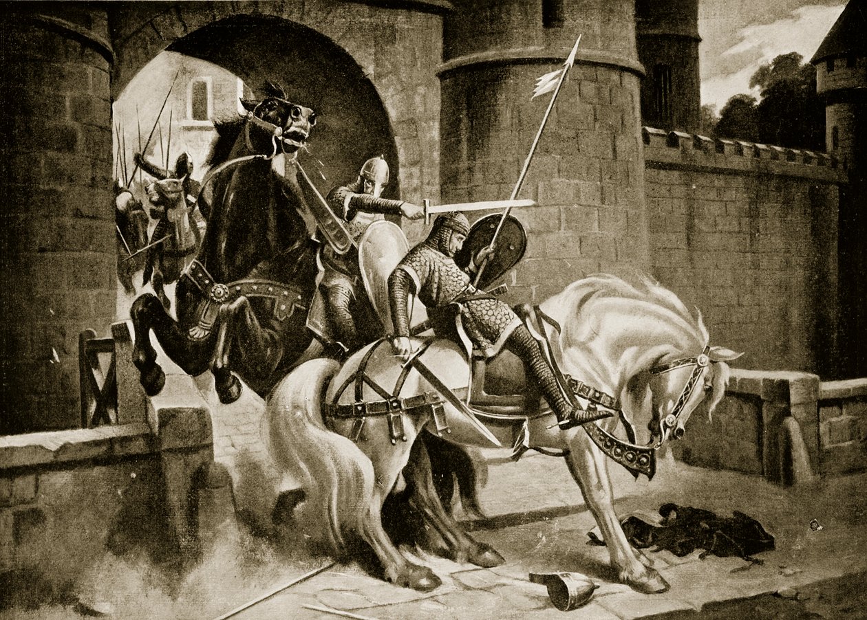 Der Kampf zwischen Wilhelm und Robert bei Gerberoy von M. Mackinlay