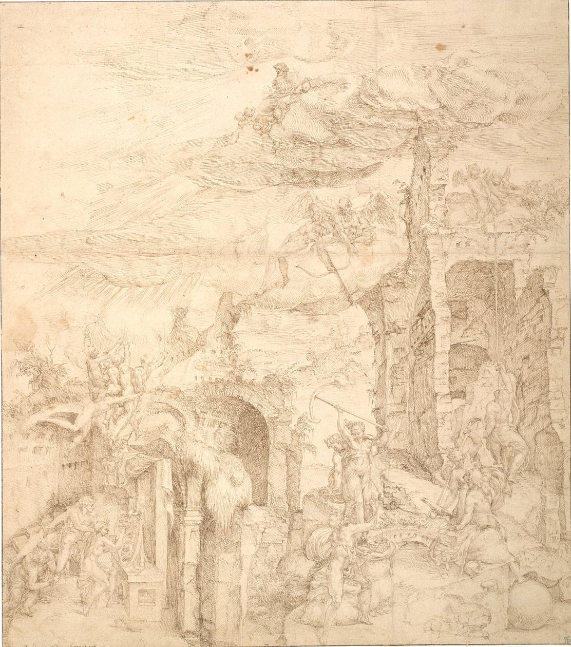 Eine Allegorie über die Kraft des Glaubens von Maarten van Heemskerck
