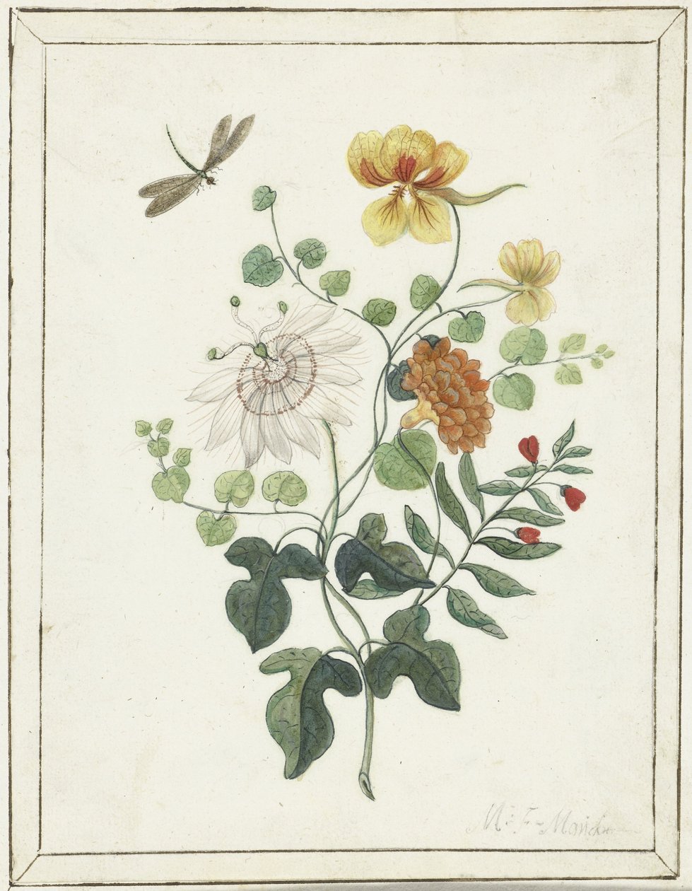 Stillleben mit Blumen von Machtelt Moninckx