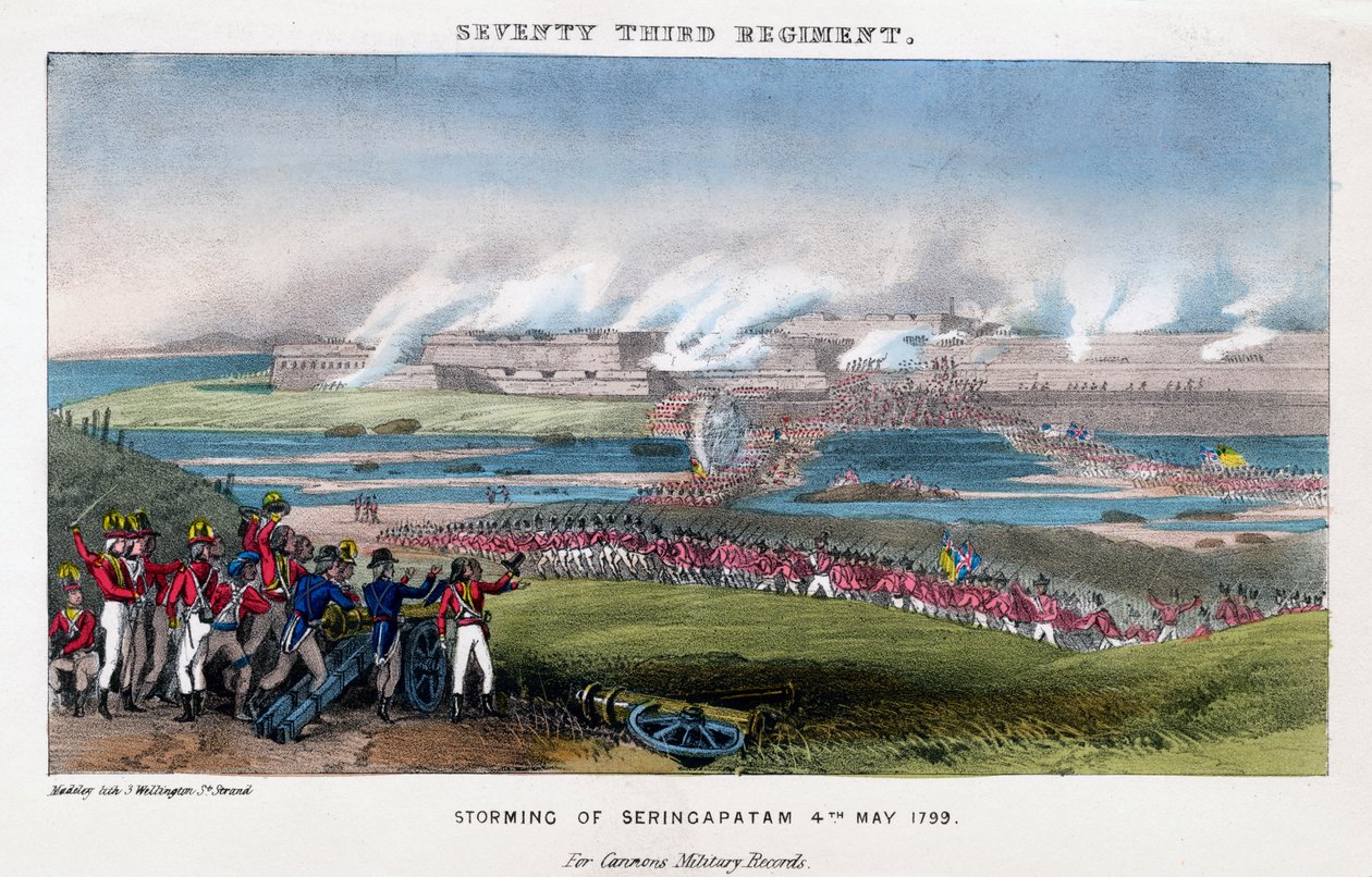 Dreiundsiebzigstes Regiment, Sturm auf Seringapatam, Indien, 4. Mai 1799 von Madeley