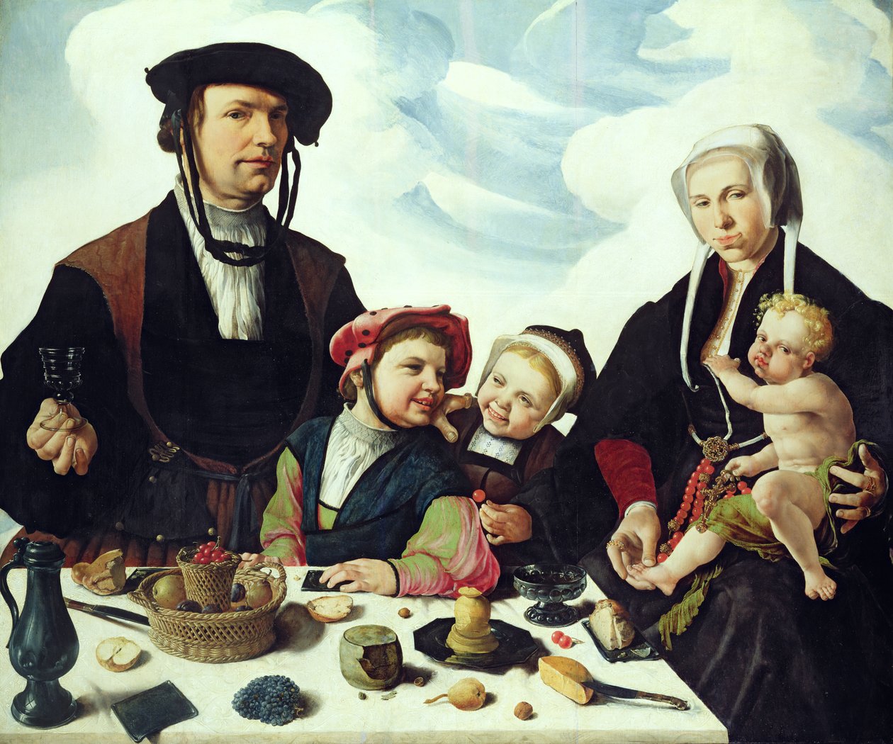 Pieter Jan Foppeszoon und seine Familie von Maerten van Heemskerck