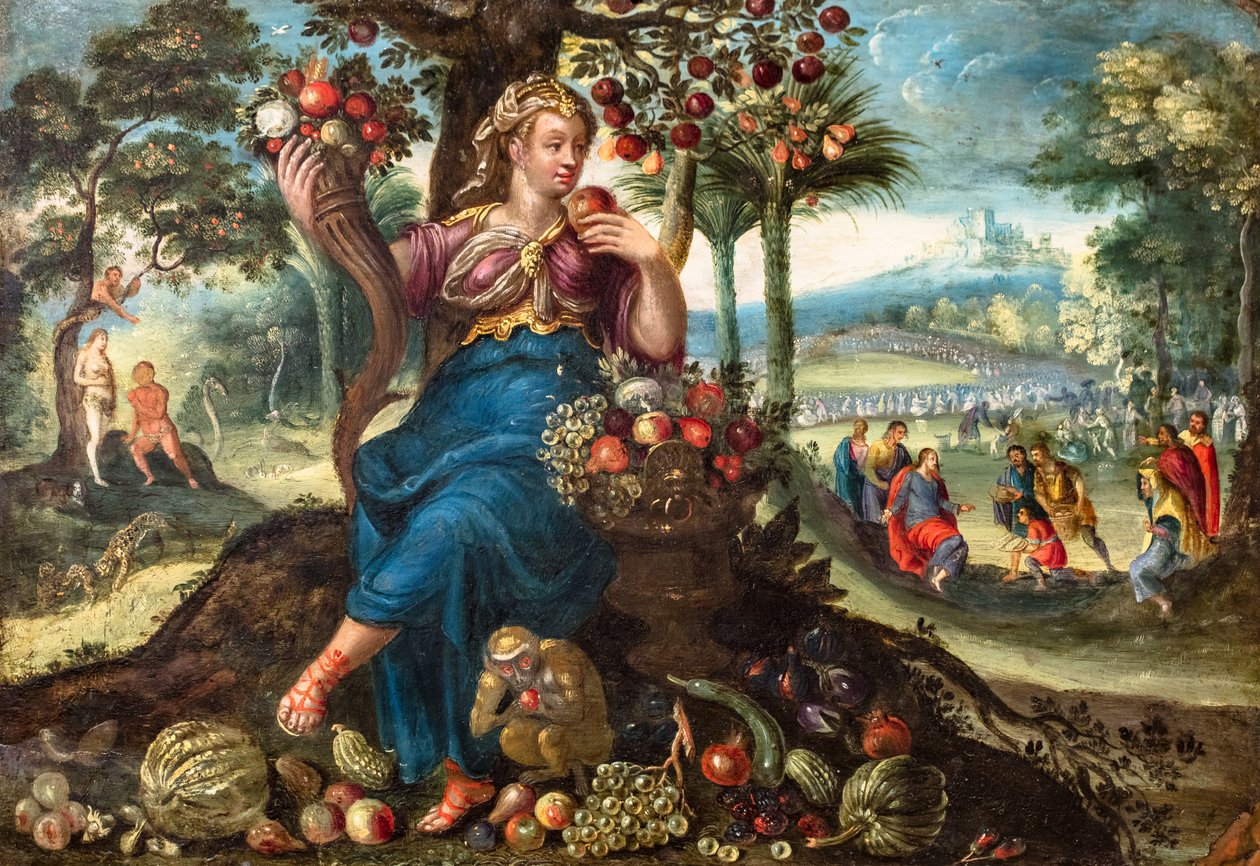 Allegorie des Geschmacks, um 1585-89 von Maerten De Vos