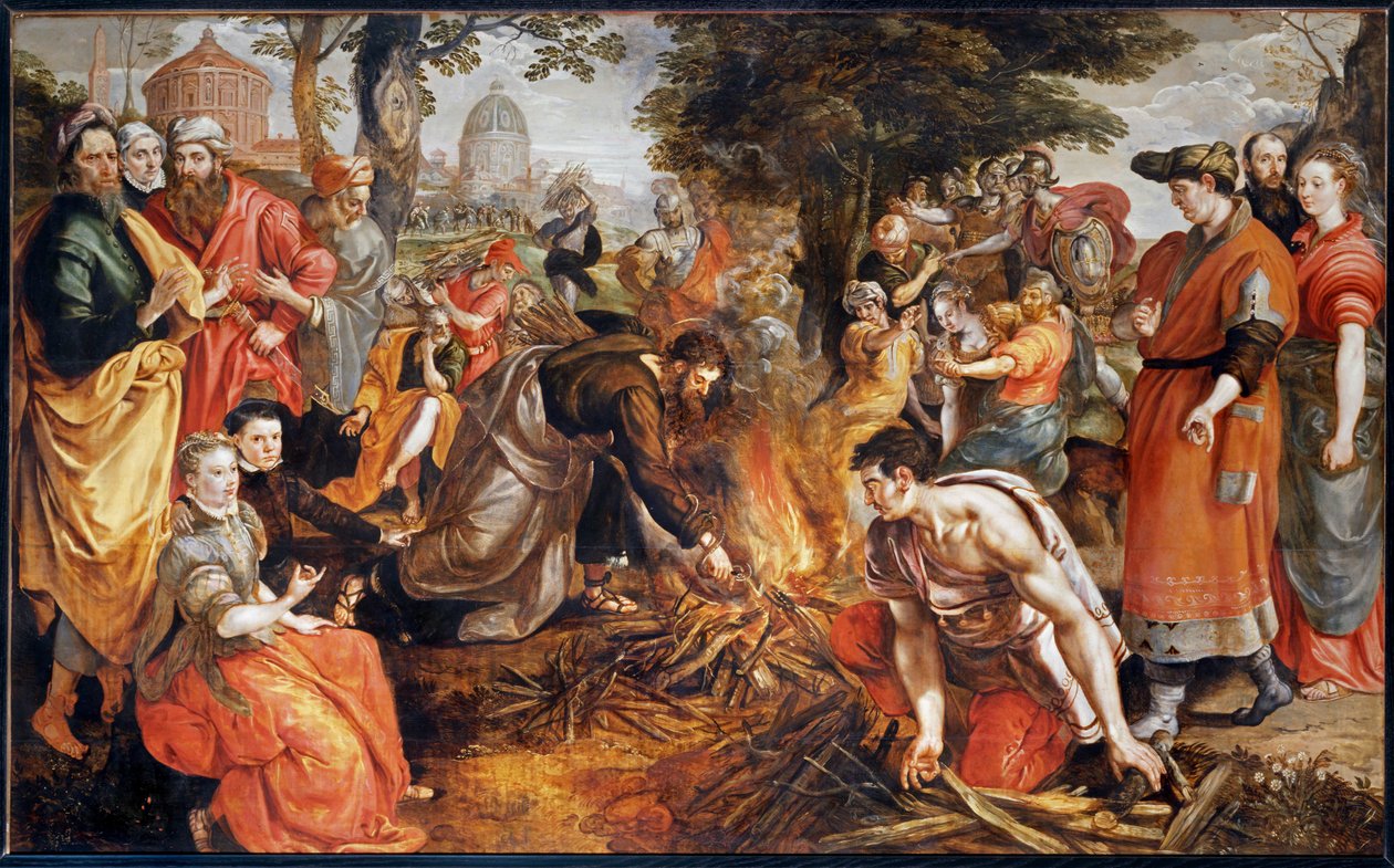 Der heilige Paulus von einer Viper gebissen von Maerten de Vos