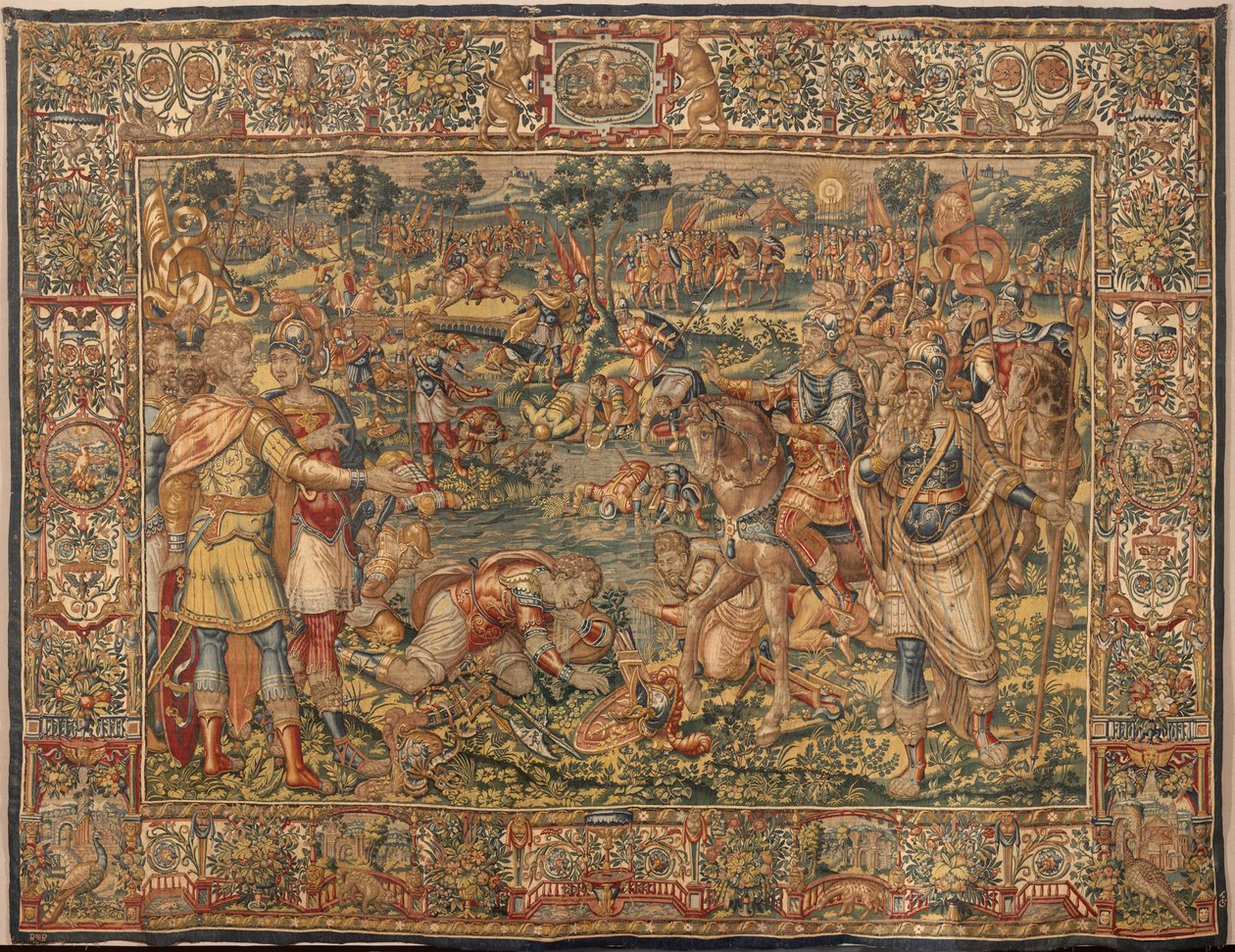Geschichte von Gideon, spätes 16. Jahrhundert (Seide und Wolle) von Maerten van Heemskerck