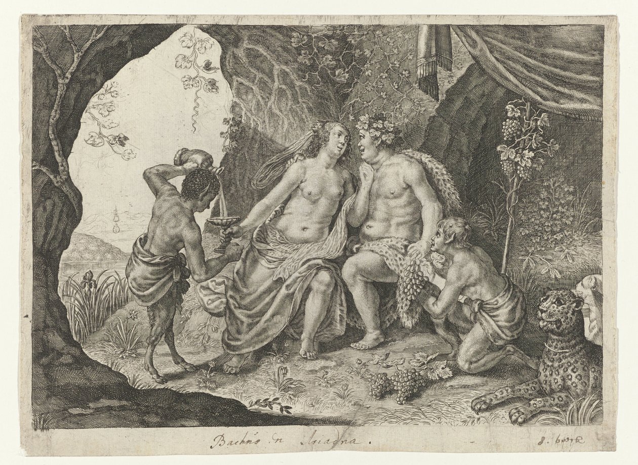 Hochzeit von Bacchus und Ariadne (Metamorphosen von Ovidius) von Magdalena van de Passe (possibly)