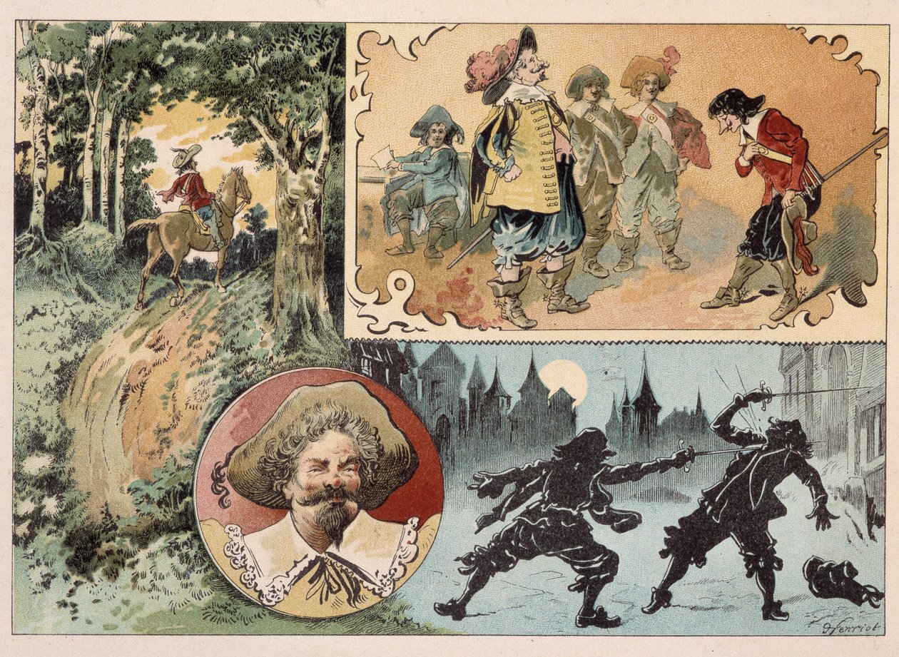 Cyrano de Bergerac, Illustration des Romans von Cyrano de Bergerac: 