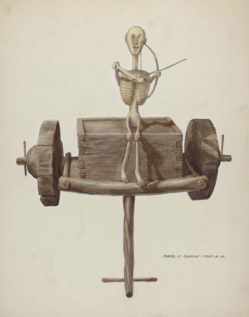 Penitente Todeswagen & Todesfigur von Majel G. Claflin