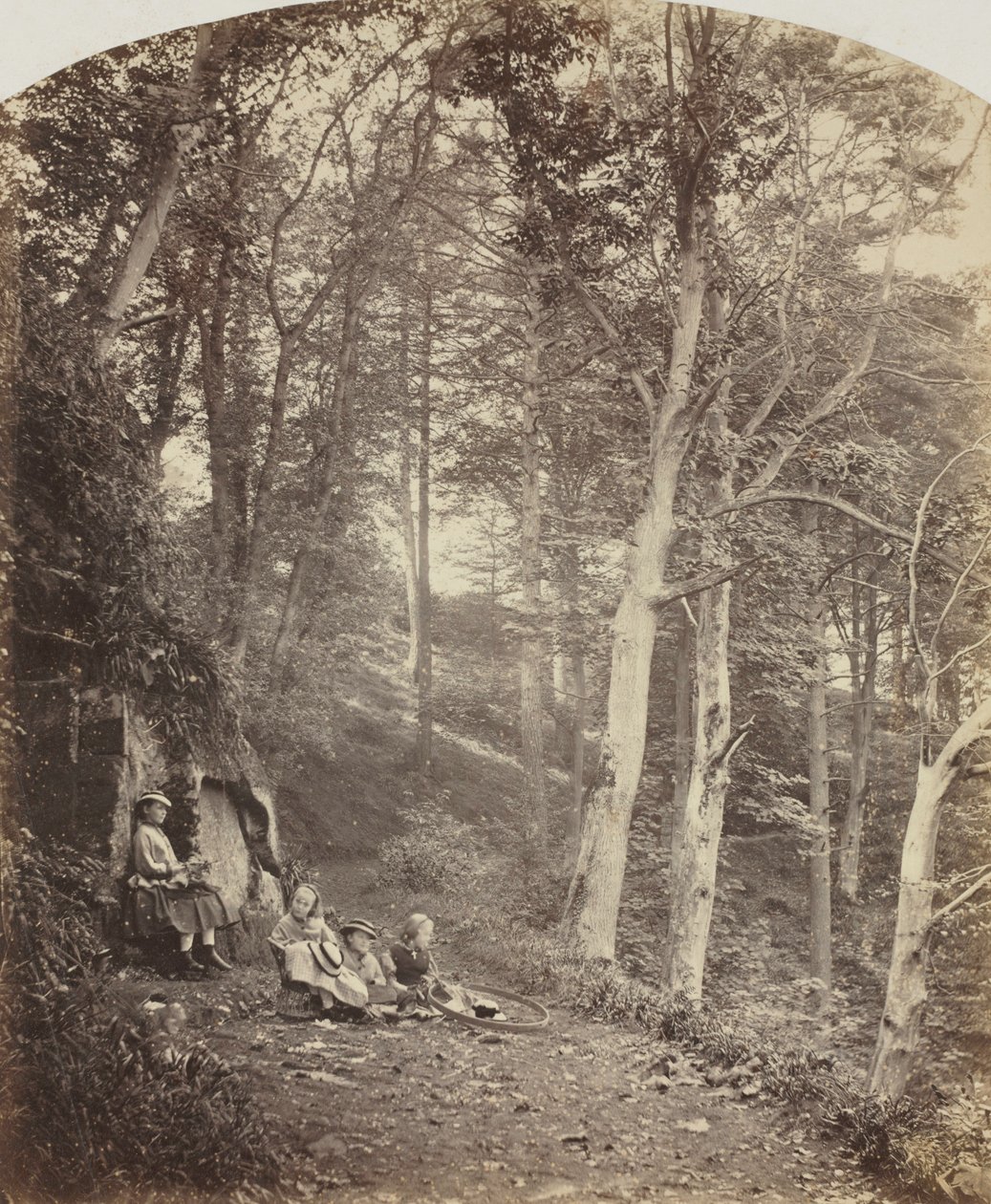 Ein Pfad durch einen Wald, ca. 1860 von Major Francis Gresley