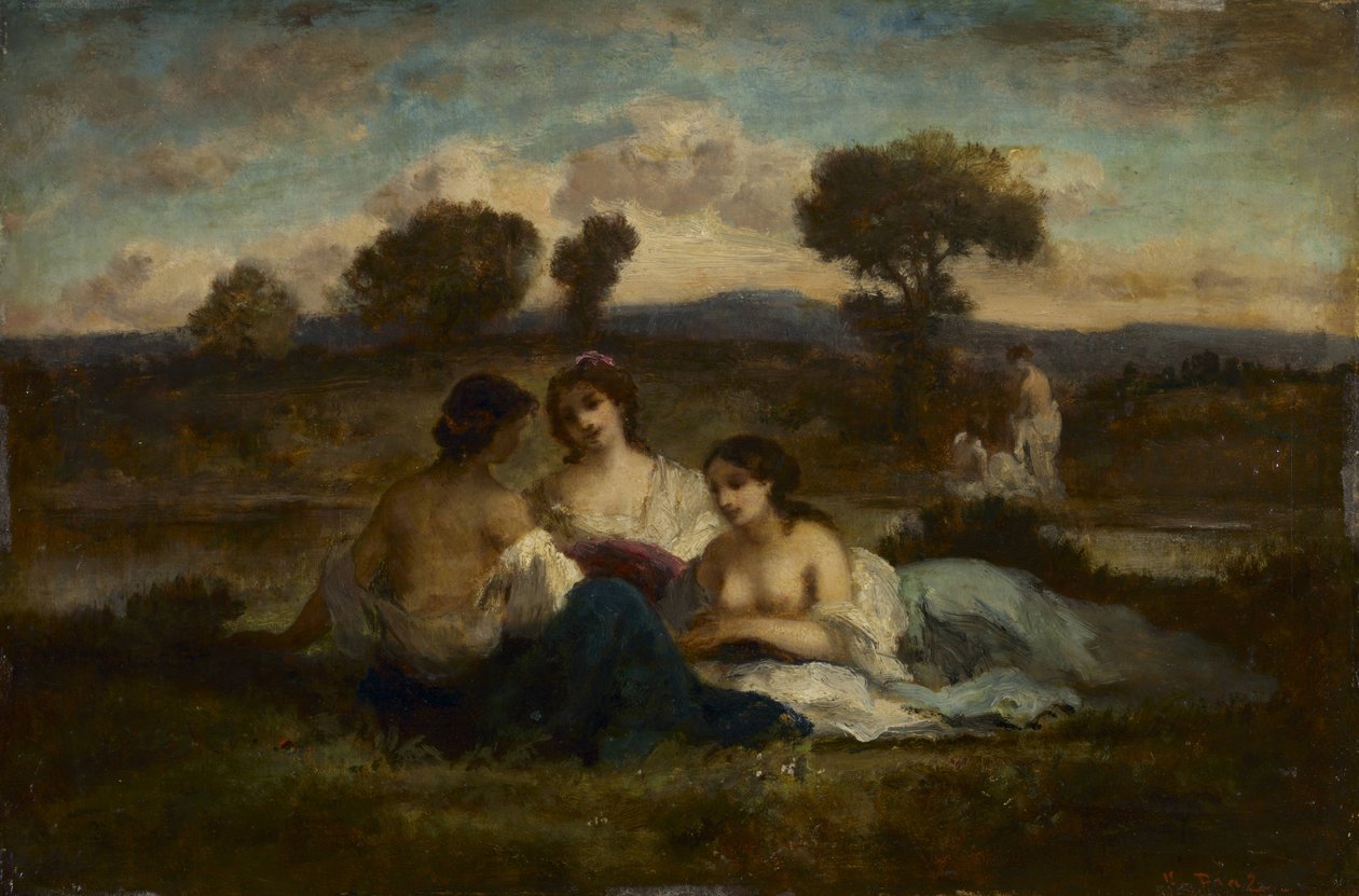 Die Badenden von Narcisse Virgilio Díaz