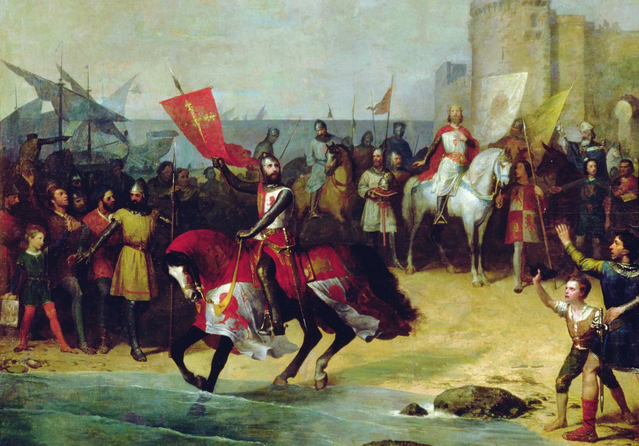 Die Rückeroberung von Cadiz im Jahr 1262 durch Alfonso den Weisen von Manuel Cabral y Aguado Bejarano