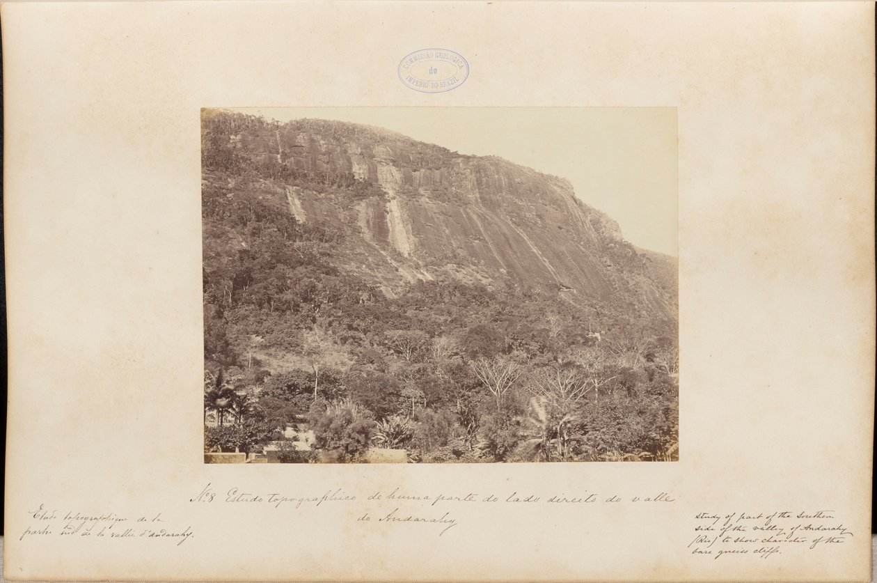 Topographische Studie eines Teils der rechten Seite des Andanahy-Tals von Marc Ferrez