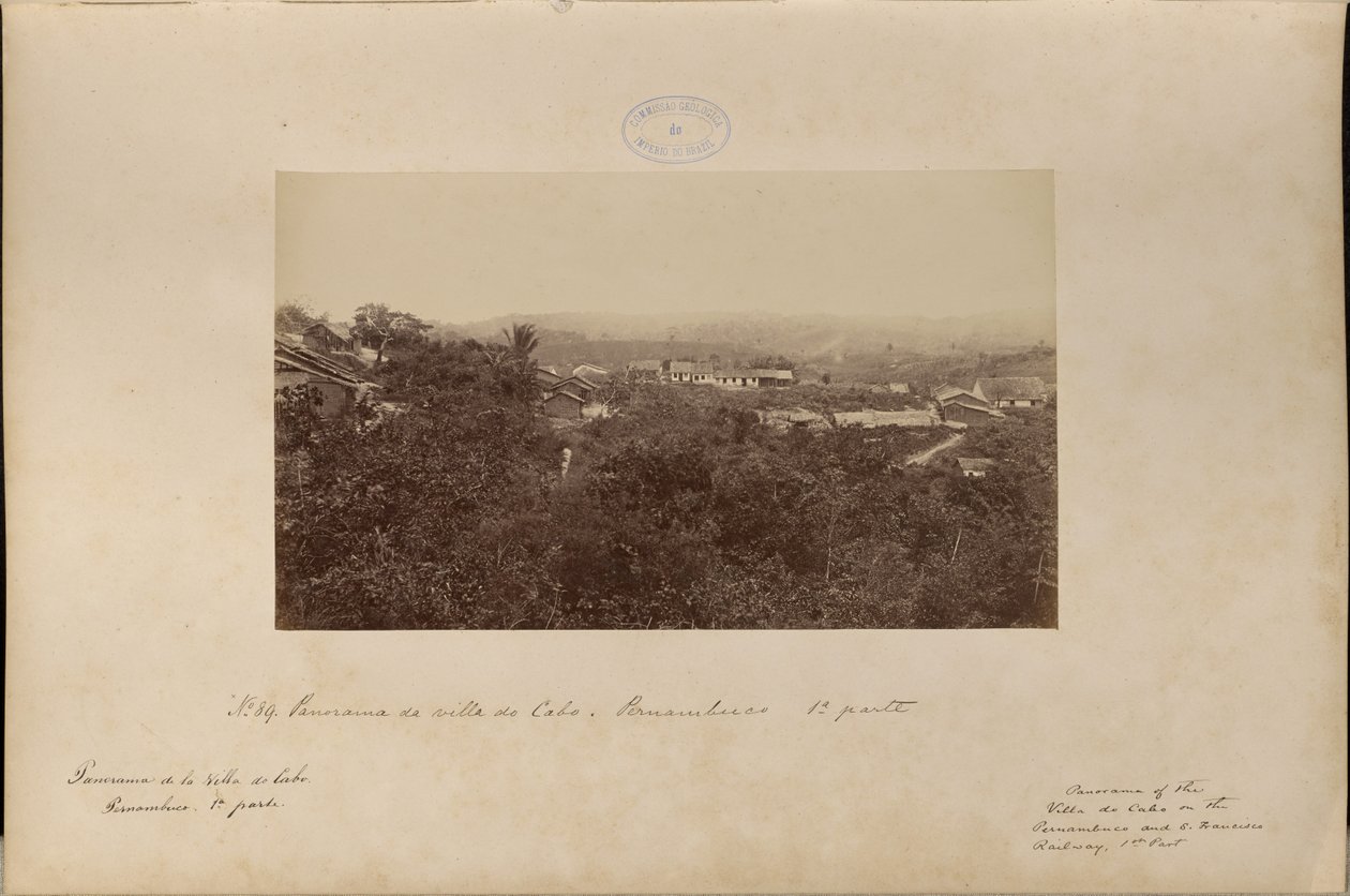 Panorama der Villa do Cabo, Pernambuco - 1. Teil von Marc Ferrez