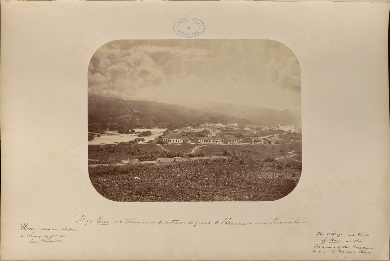Endstation der Eisenbahn von São Francisco in Pernambuco von Marc Ferrez