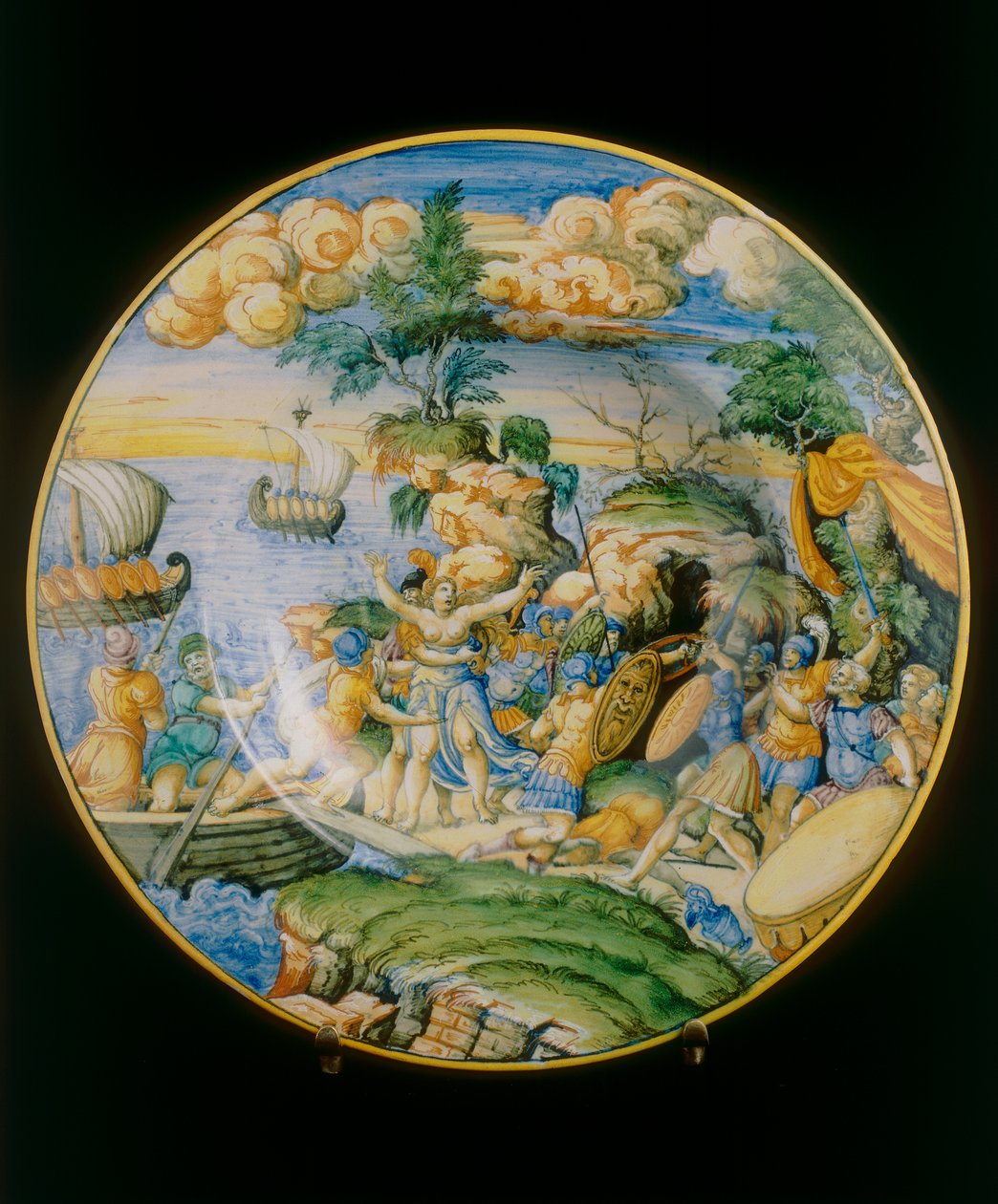 Raub der Helena, Platte zugeschrieben Marcantonio Raimondi, aufbewahrt im Museo Nazionale del Bargello, Florenz von Marcantonio (attr.to) Raimondi