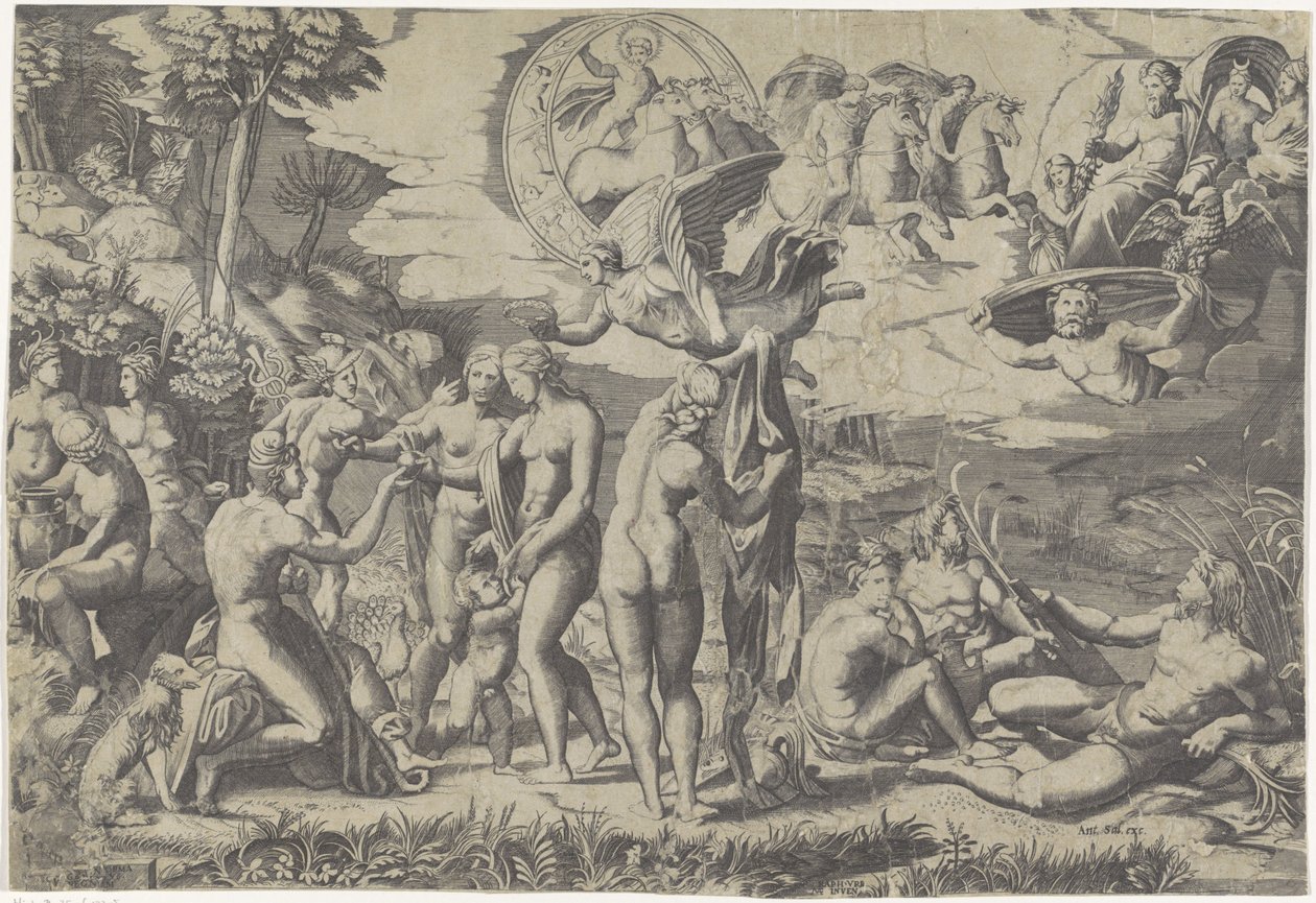 Das Urteil des Paris von Marcantonio Raimondi